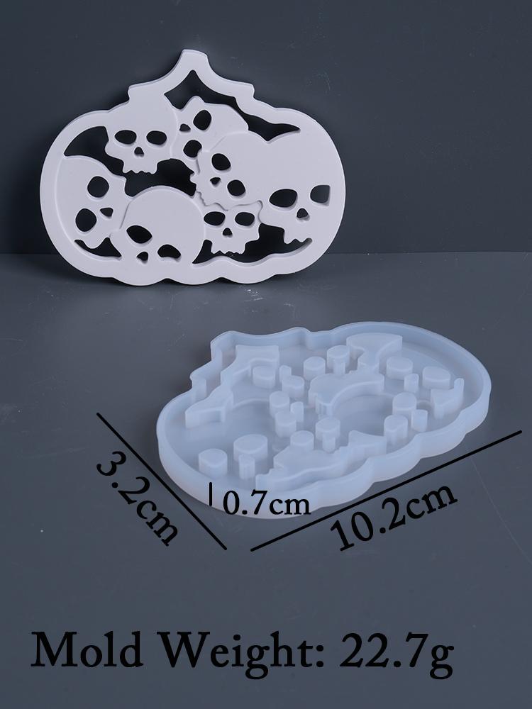 Hollow Atmosphere Light Ornament Silicone Mold DIY Halloween Pumpkin Gypsum Molds Resin Plaster Gift Storage Box Craft Making