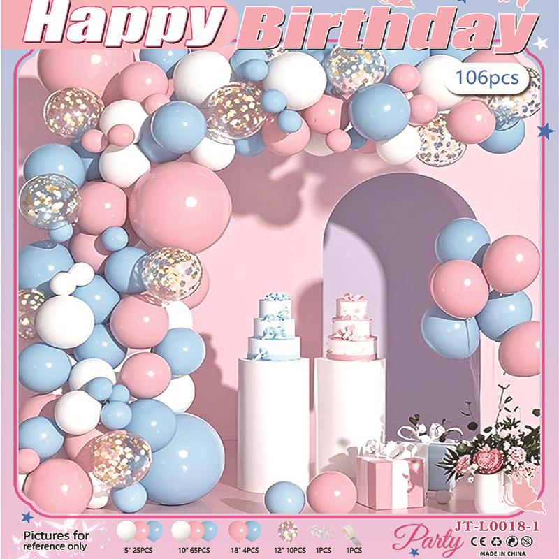 Opening Arch Balloon Chain Birthday Balloon Arrangement Decoration Party Package Set Premium Scene Supplies