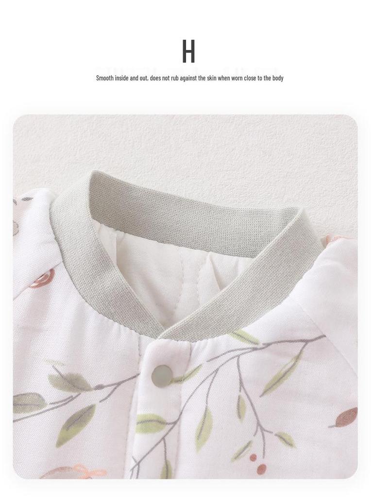 Class A Baby Romper: Temperature-Regulating Silk for Spring & Autumn, Warm Outerwear for Newborns