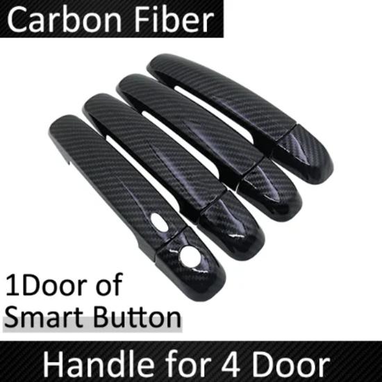 Black Carbon Fiber for Suzuki Swift Maruti DZire 2004~2015 2008 2009 2010 2011 2012 2013 2014 Door Handle Cover Car Accessories