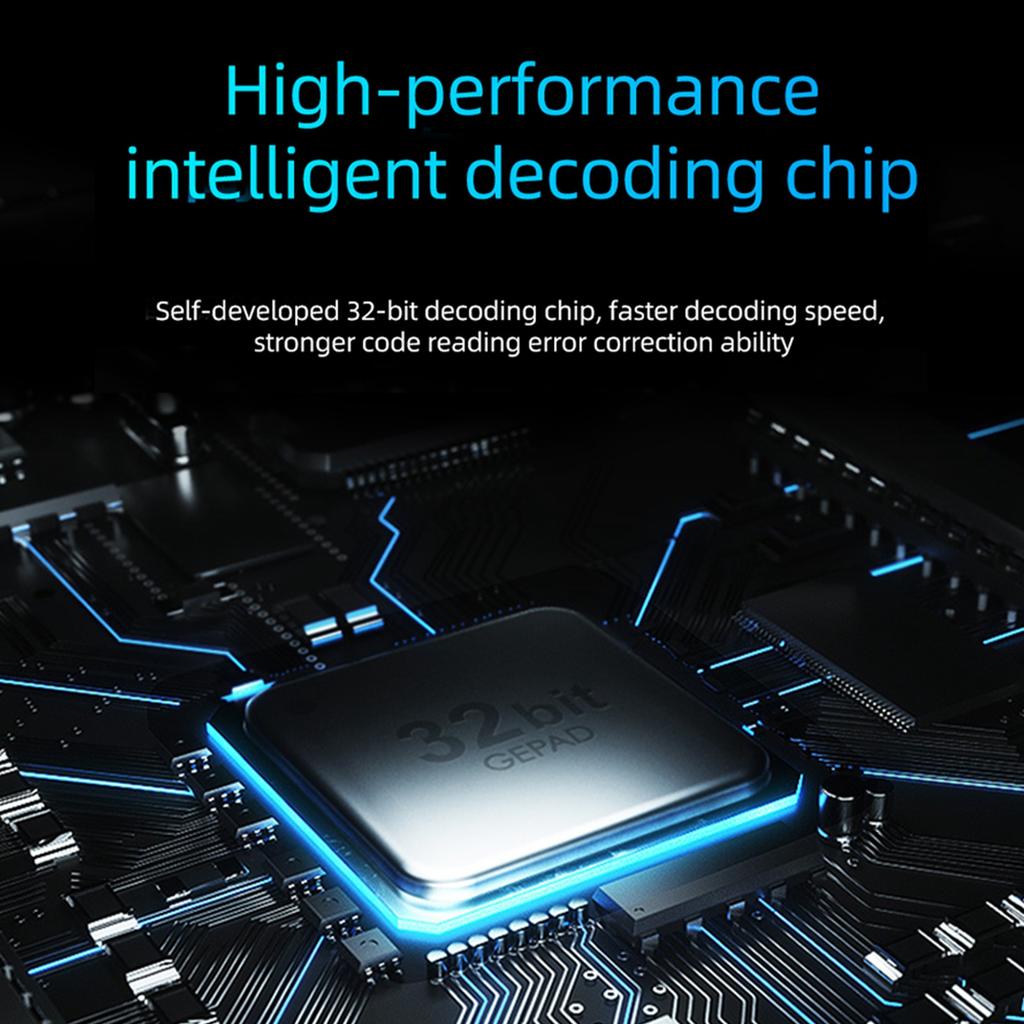 Bar  Scanner USB Connection Wired 1D 2D Bar  Scanning Reader with Stand for Market Warehouse Library