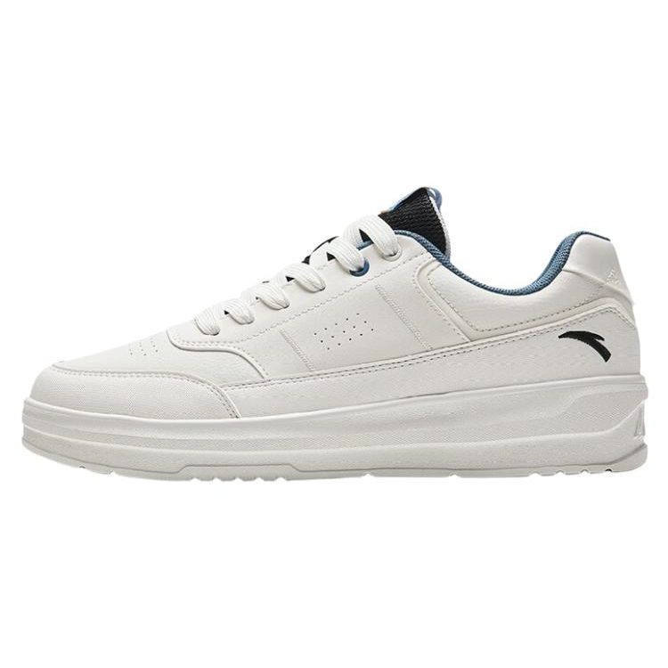 

ANTA Men s AT91 Low Top Platform Casual Sneakers Off White Blue Black 912338065-3 44