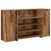 Biurko Recepcyjne Stare Drewno 180X50X103,5 Cm Drewno Klejone