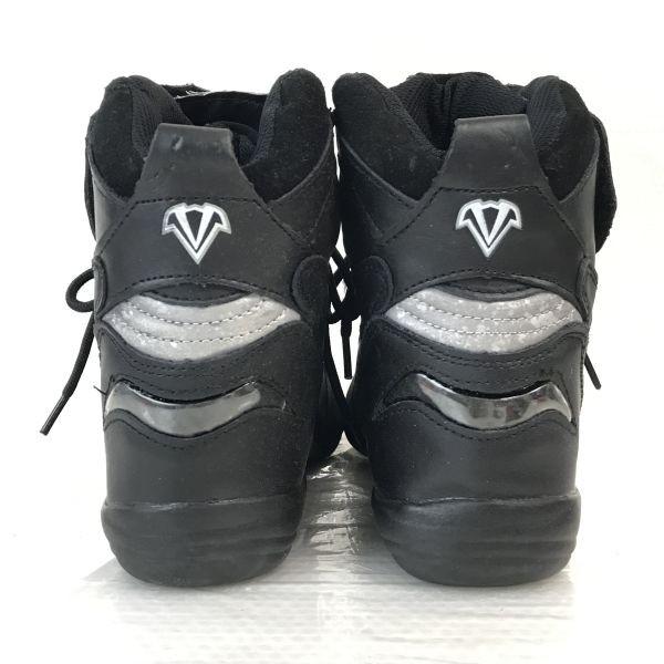 VEGA Riding Short Motorcycle Boots Size L US10 26.5-27.0cm Black On-Road Riders Cushion Shoes(USED)