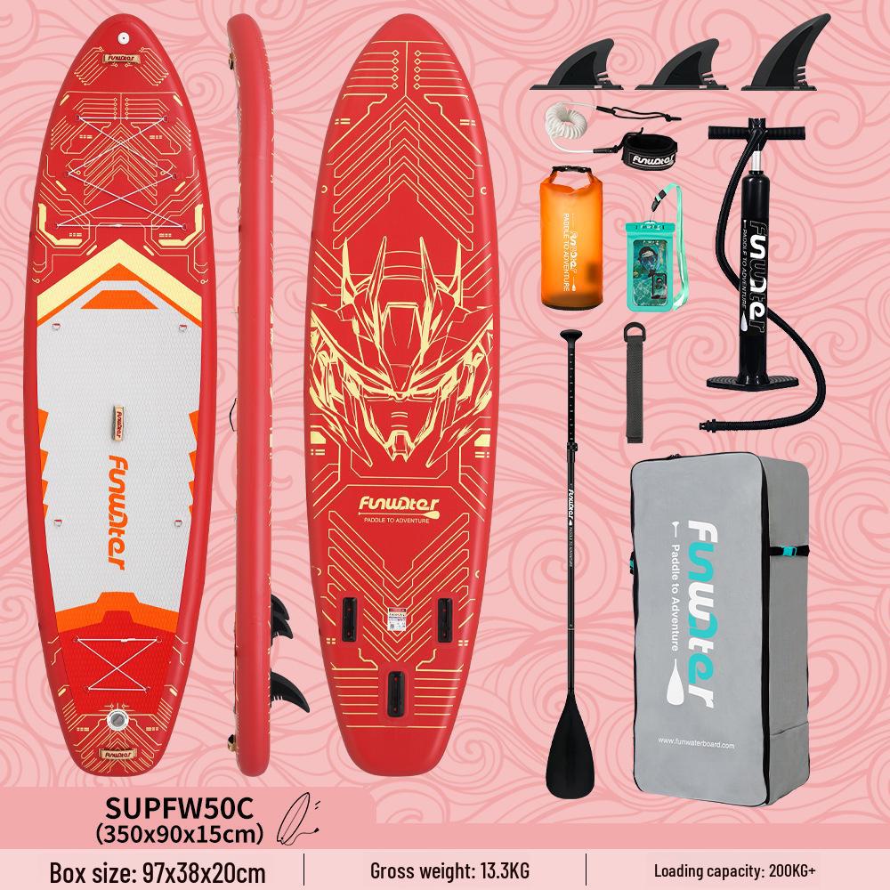 Inflatable SUP Board - Koi Design Paddleboard for Beginners