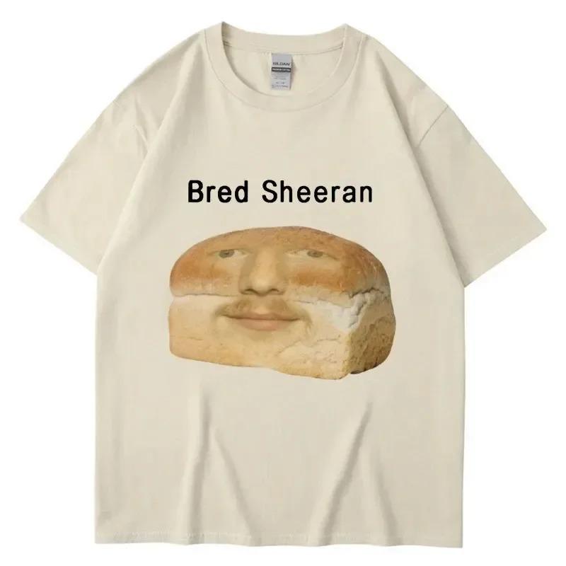 Grappige Ed Sheeran Meme Print T-shirts Mannen Vrouwen Humor Creativiteit Korte Mouw Oversized Casual Zomer T-shirt Streetwear