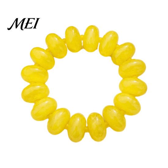 Lady Bracelet Bead for Women, Colorful Acrylic Beads Elastic Ladies Stretch Bracelet, Boho Summer Beach Vacation Jewelry