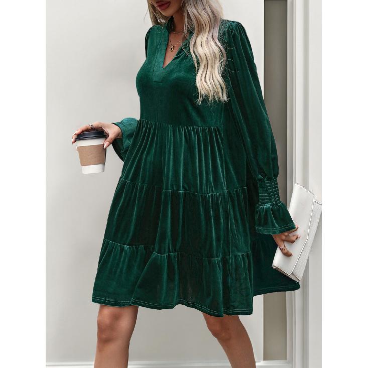 Frühling und Sommer, neues mehrfarbiges, lässiges Kleid aus reiner Baumwolle, vielseitig, elegant und sexy, für den Alltag, zum Dating und Pendeln für Damen