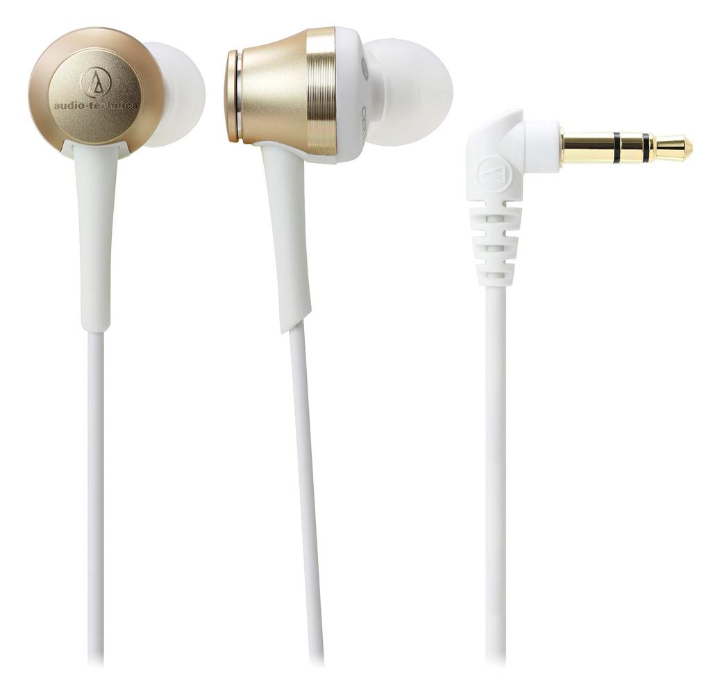 Écouteurs Audio Technica Type Canal Compatibles Haute Résolution Or Champagne CG ATH-CKR70