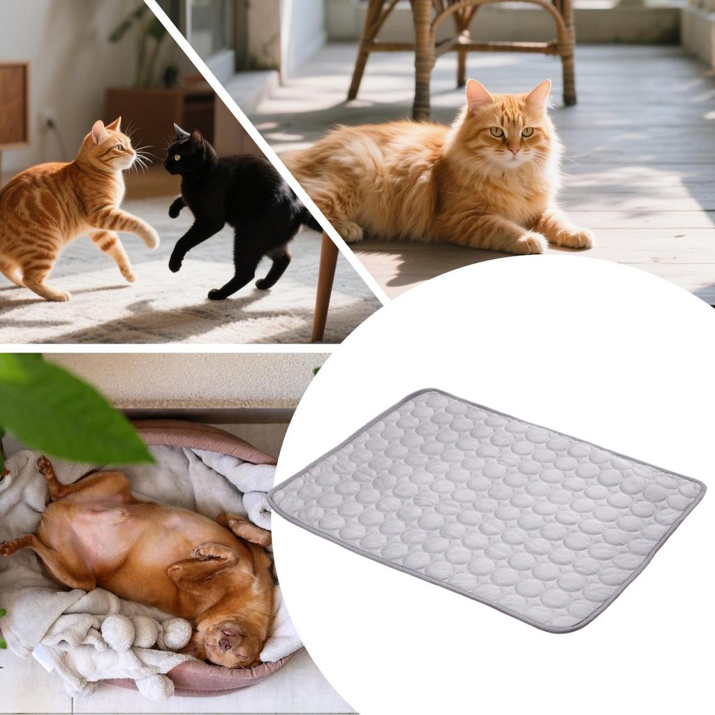 breathable pet cooling pad 50x40cm washable cat dog ice mat summer portable pet cooling blanket for car seats kennels carriers