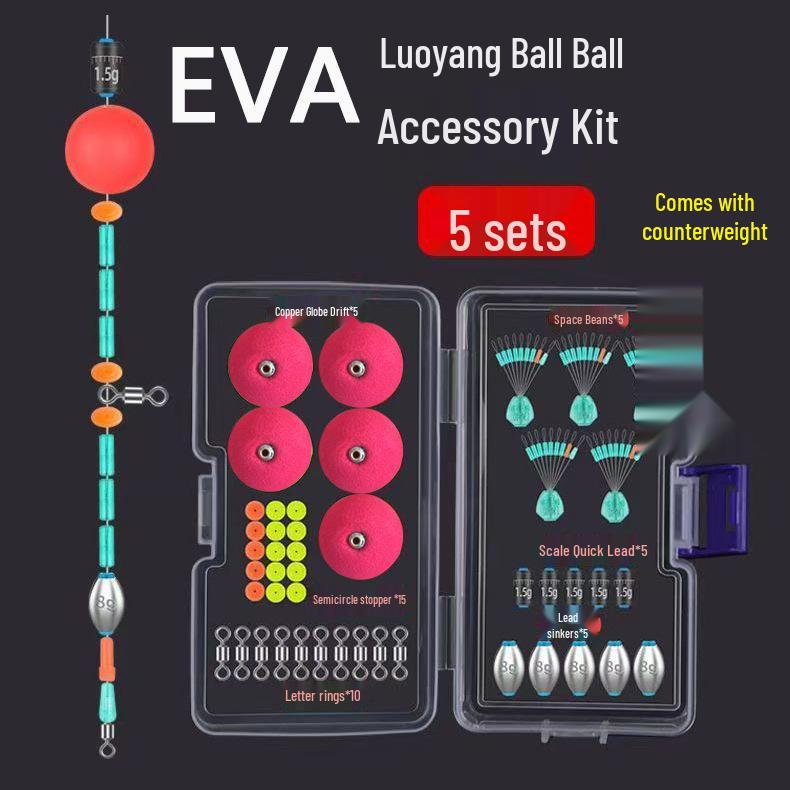 Enhanced Luoyang Fishing Float Set: Ball Floats for Crucian Carp Fishing Line