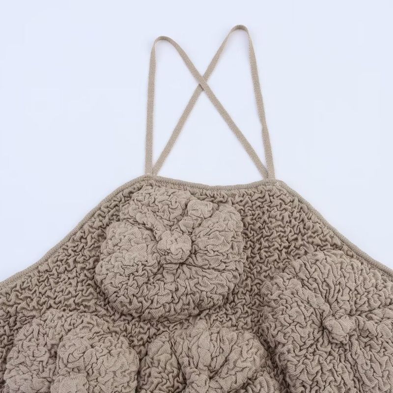 Kaslead New Women Clothes Western Style Fashion Texture Sleeveless Leisure Top 3920308 832