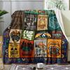 VIKAMA Vintage Camping Stil Decke Multifunktional Warm Zuhause Camping Outdoor Nickerchen Decke Raumdekoration