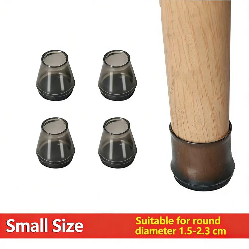 4/12/16Pcs Table Chair Leg Floor Protectors Furniture Pads with Felt Hardwood Floors Furniture Sliders Chairs Silicone Leg Caps