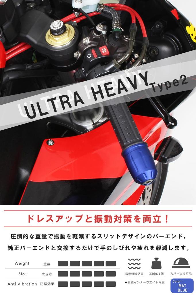 POSH FAITH Motorcycle Supplies Handlebar End [Made in Japan] Ultra