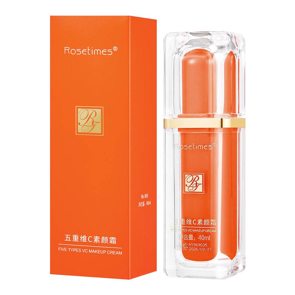 

Крем-праймер Five Vitamin C Brightening Cream Primer Brightening Natural Makeup Skin Moisturizer Crea E4F8 white-40ml