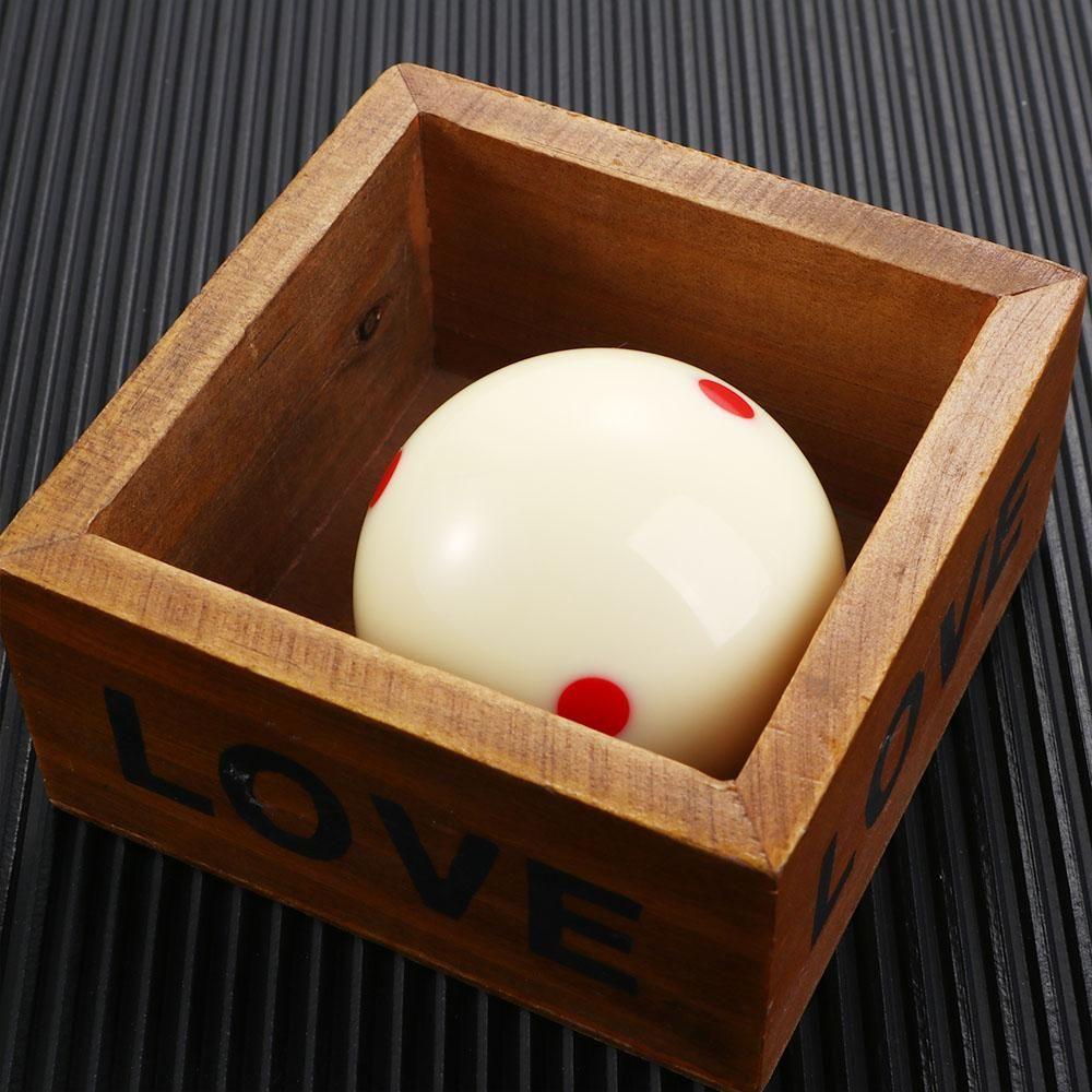 Standard Pool für Spieler Rot 57,2 mm 6 Punkte 2 1/4" Trainings-Que-Ball Billardkugel Billard-Que-Ball Que-Ball