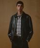 Musinsa Standard Faded Synthetic Leather Drizzler Jacket [Black]
