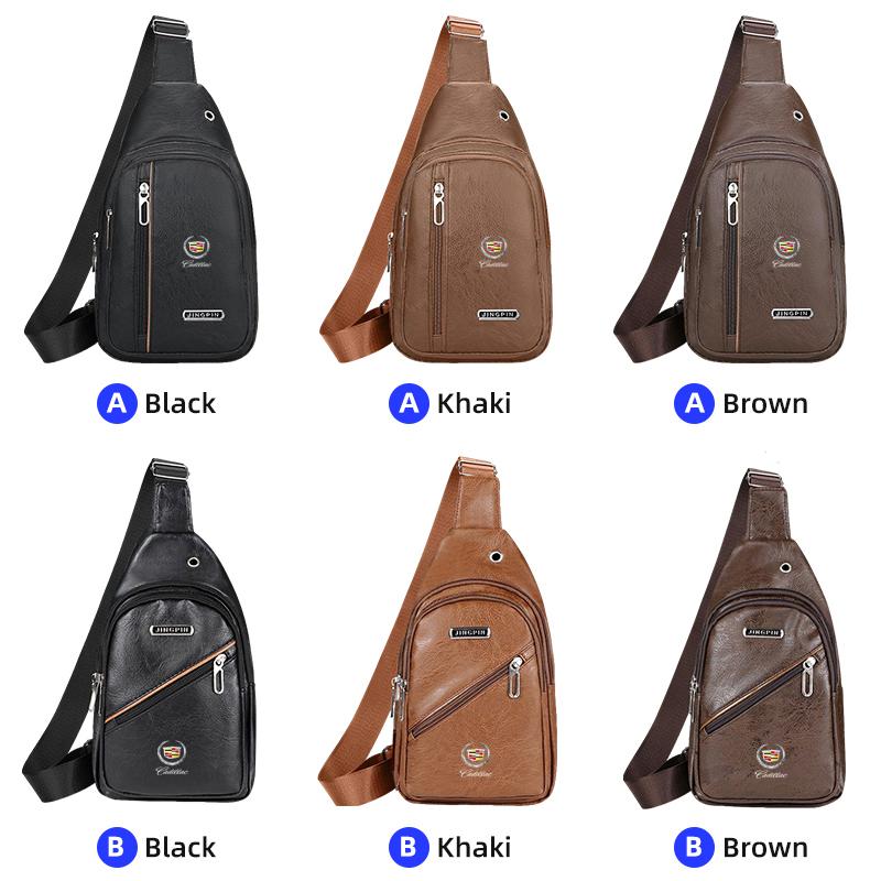 1pc Car Small Backpack Single Shoulder Crossbody Bag One-shoulder Messenger Bag For Cadillac XT5 XT6 ATS XTS SRX XT4 CT5 CT6