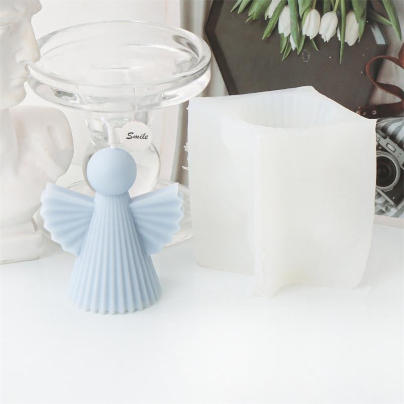 Easter Themed Angel Silicone Mold DIY Wax Candle Molds Aromatherapy Making Mould Handmade Festive Theme Ornament