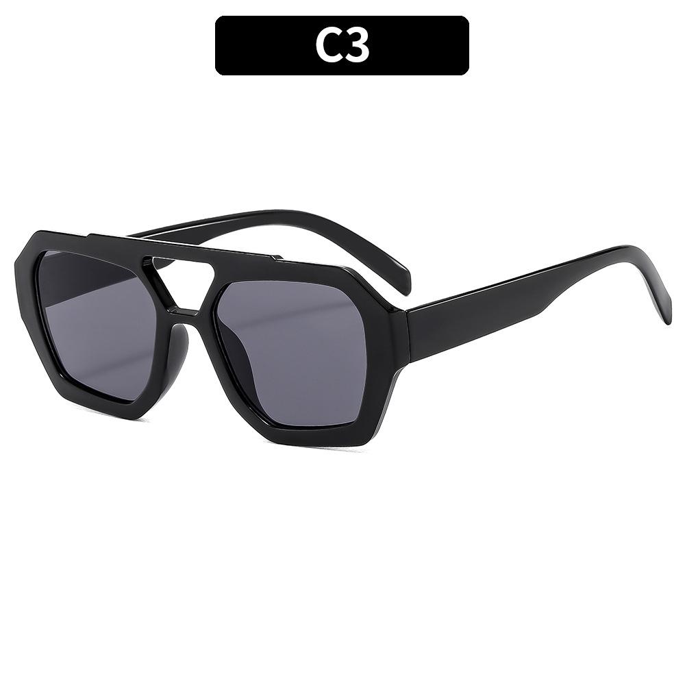 Retro Double Bridges Women's Sunglasses Big Frame Leopard Brown Gradient Eyewear Fashion Luxury Designer Sun Glasses Men Shades