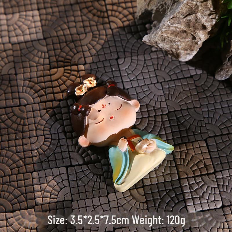 Kreativer Handyhalter im Stil der Tang-Dynastie mit Glücksbringer: Exquisites Harzornament