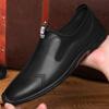Genuine Leather Shoes Men'S Spring Autumn Breathable British Men Business Casual Loafers Shoes Soft Sole All-Match Mens Shoes