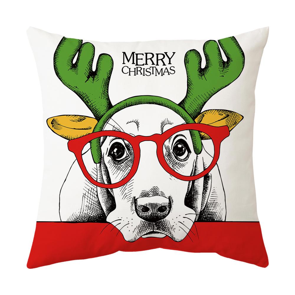 Christmas Pillow Cushion Pillow Cover Printed Pillow Cover Cushion Cover Home Holiday Gift Sofa