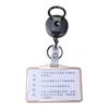 Safety Elastic Keychain ID Card Badge Holder Key Chain Ring Pull Keyring Retractable Badge Reels