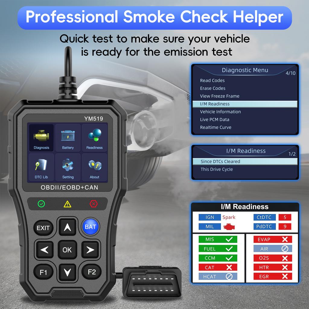 OBD2 Tarayıcı Arıza Teşhis Aracı, Motor Arıza Kodu Okuyucu, Profesyonel Otomobil Motor Arıza Işığı Otomobil Arıza Teşhis Tarama Aracı