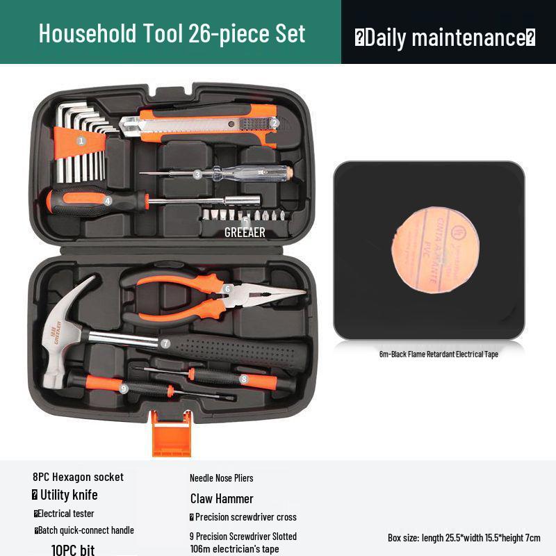 Многофункциональный набор бытовых инструментов: Полный набор электрика и для ремонта