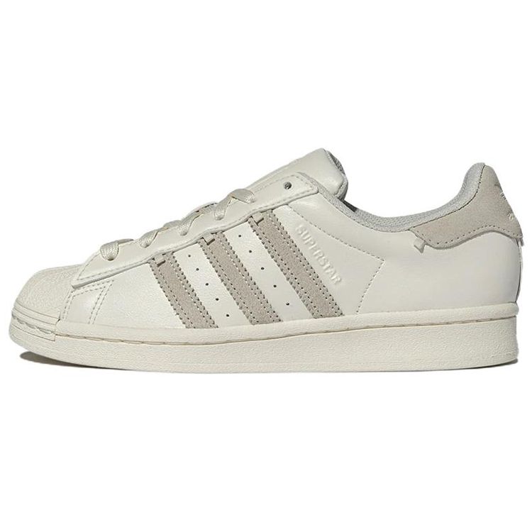 Adidas Originals Superstar Leather Comfortable Low-Top Sneakers Unisex Sneakers White Gray HP2069