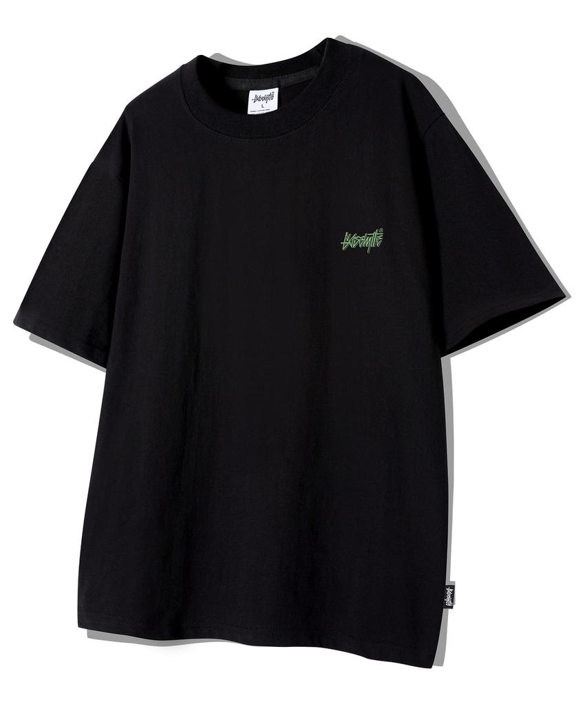 Yosemiti Strawberry Digital Print Short Sleeve T-Shirt Black Yt-3Y25