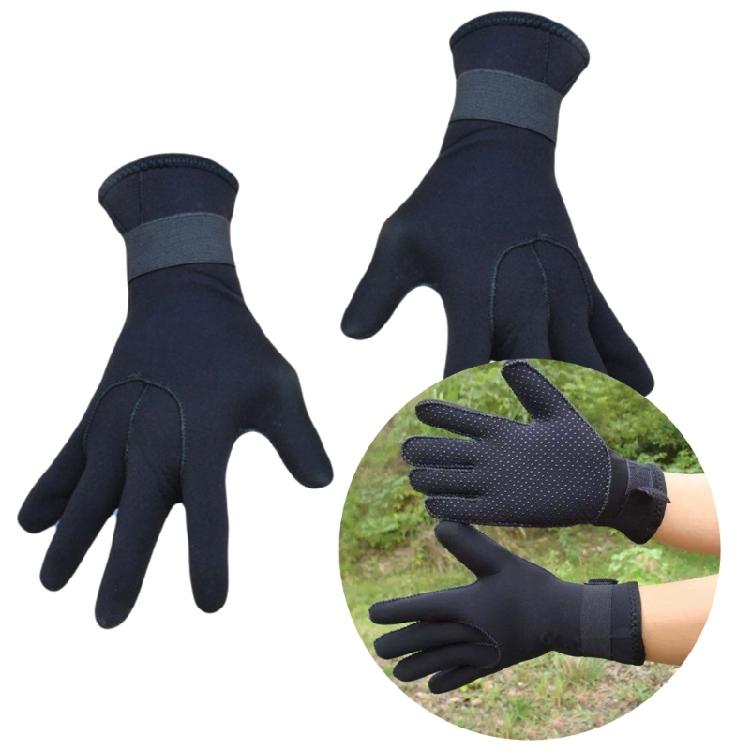 Flexible Swimming Gloves Flexible Anti Slip Thermal Five Finger Surfing Glove 2x