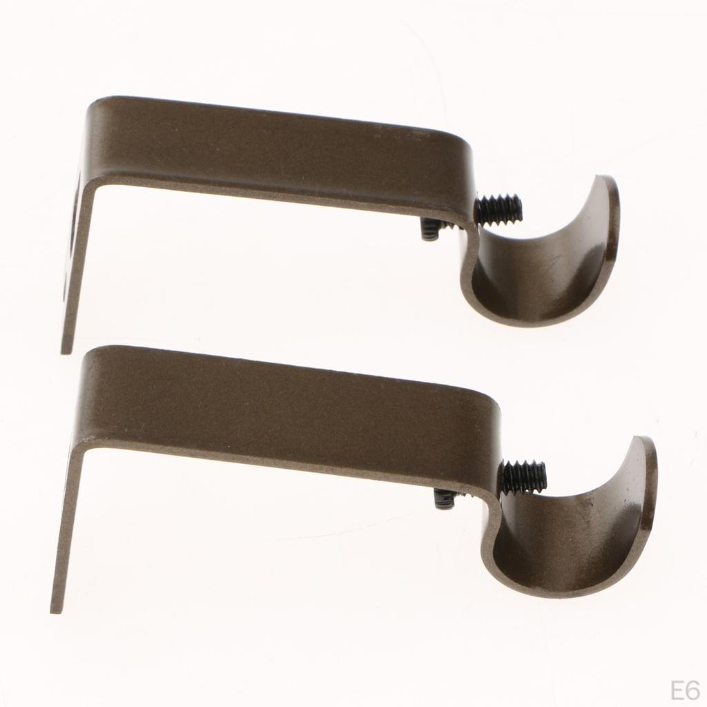 2 Adjustable Curtain Rod Holder for Bedroom