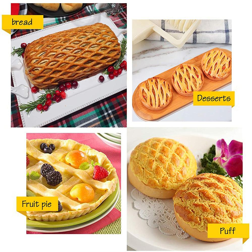 Mesh Dough Roller Knife Pizza Cake Dough Flower Knife Pie Pizza Biscuit Pulling Mesh Wheel Knife Kitchen Baking Tool