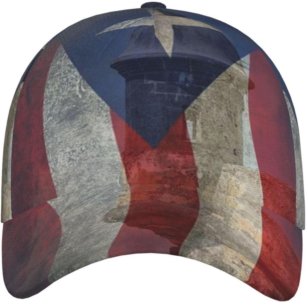 Puerto Rico Flag Cap Puerto Rico Baseball Cap Puerto Sun Hat Adjustable Cap Flag Hat Trucker Hat for Women Men
