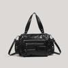 Retro Zip Motorcycle Tote Bag With Urban Style For Daily Use