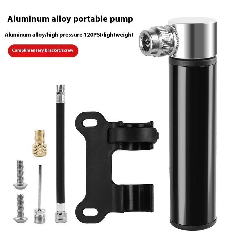 Portable Pocket MTB Bike Pump 120 PSI Mini Cycling Tire Inflator Hand Air Pump Bike Accessories Mountain Road Bicycle Pump