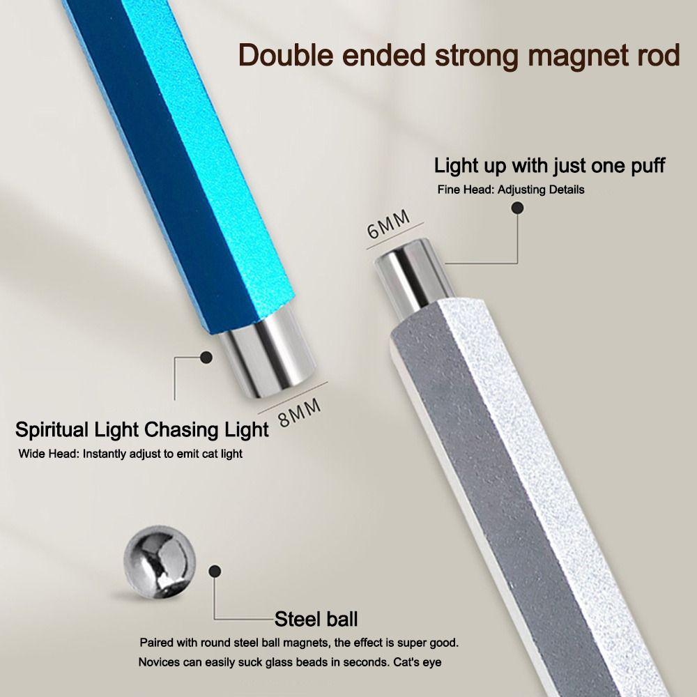 Magnetic Ball Magnet Pen Double-head Nail Polish Pen New Cat Eye Gel Pen