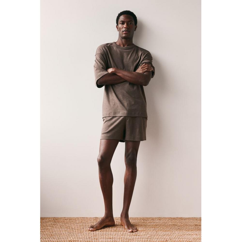 H M pyjaMa T sHirT   sHorTs Brown