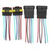 2 Sets 4/5/6 Pin Car Waterproof Electrical Connector Plug with Wire