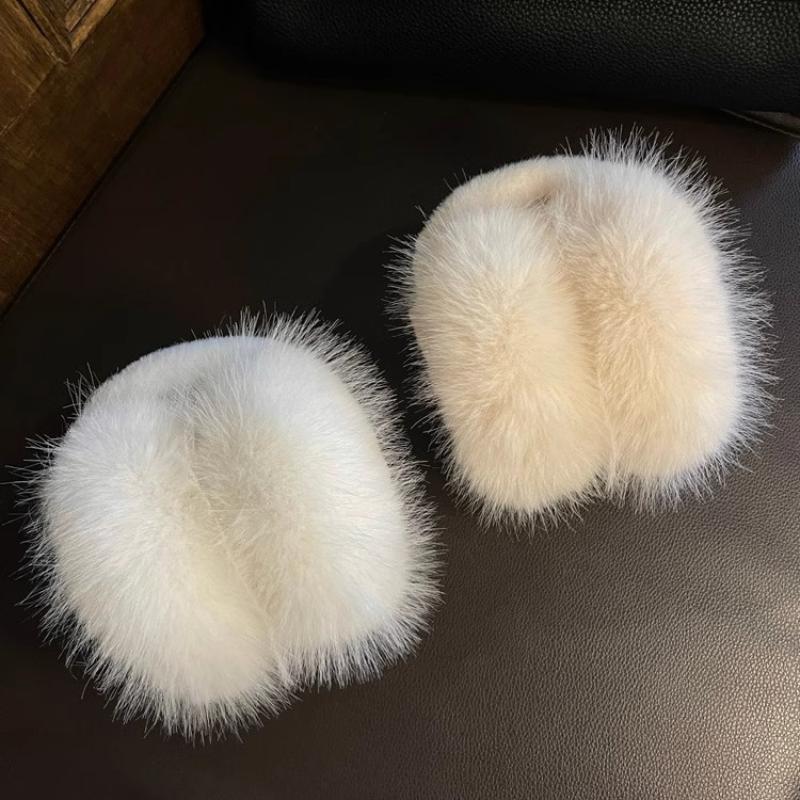 Fashion Soft Faux Fur Ear Warmer Winter Earmuffs For Women Men Solid Color Earflap Outdoor Cold Protection Ear-Muffs Ear Cover
