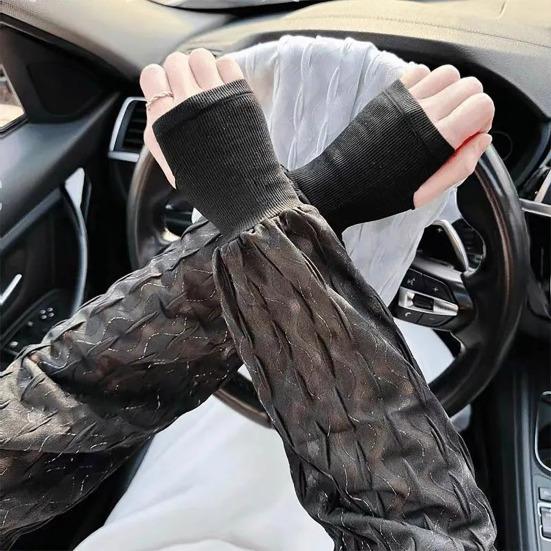 Sun Protection Sleeves for Women, UV Protection Arm Sleeves, Loose Fit Cooling Arm Sleeves, Breathable Stylish Arm Covers for Summer Driving