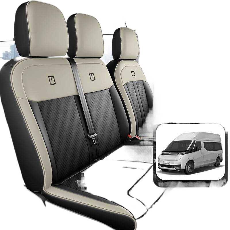 Geely Super VAN 24-26 Model Full Seat Covers: Front & Rear Cushions for Cargo Version
