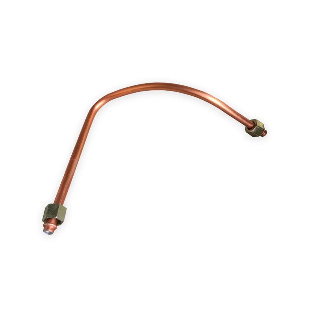 Tubo de Aire Comprimido de Escape Tono Cobre Acoplado Directamente Fácil de Instalar Tubo de Admisión 10 X 450mm/0.4\" X 17.7\"(D*L)