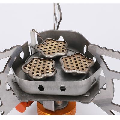 Sobă convenabilă cu gaz cu 3 capete Cuptor pentru rucsac Sobă cu gaz de camping eficientă