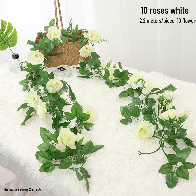 

Штучна лоза квітучої вишні - Шовкова квітка з 45 бутонами троянд для прикраси підвішуванням до стелі або стіни