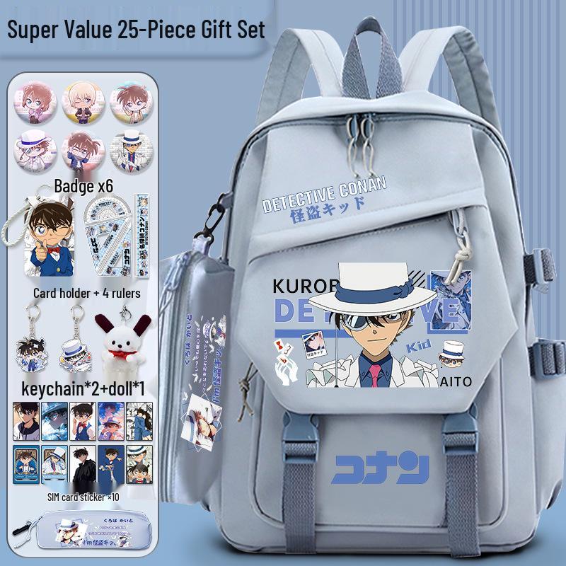Detective Conan x Kaito Kid Large Capacity Backpack for Students