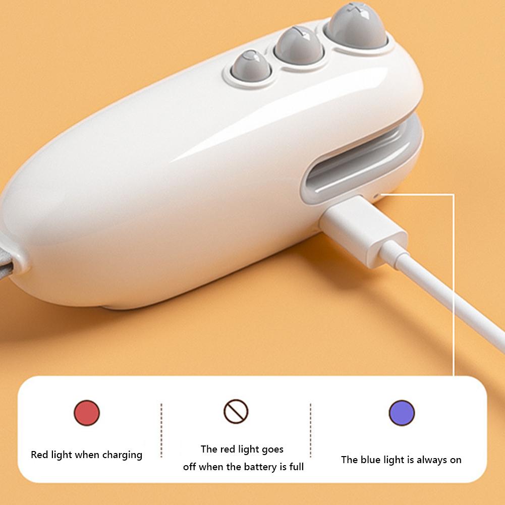 2pcs Mini Sealing Machine USB Rechargeable Heat Sealer Plastic Bag Heat Sealer for Home Travel 2 In 1Multi-function Kitchen Tool